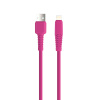 Kabel Setty USB - Lightning 1,5 m 2,1A KSA-L-1.526 růžový