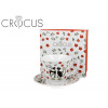 Porcelánový šálka na kávu a čaj s tanierikom DUO CROCUS MAČKY ETNO 250 ml