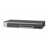 Netgear NETGEAR GS510TPP Riadený L2/L3/L4 Gigabit Ethernet (10/100/1000) Podpora napájania cez Ethernet (PoE) Čierna (GS510TPP-100EUS)