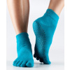 ANKLE nízke ABS prstové ponožky ToeSox tyrkysová S