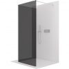 CERANO - Sprchová zástena Walk-in Onyx Corner Cube Ľ/P - 8 mm - chróm, grafitové sklo - 150x90 cm