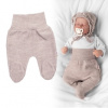 Pletené dojčenské polodupačky Hand Made Baby Nellys béžové
