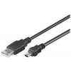 PremiumCord Kabel mini USB, A-B, 5pinů, 1m ku2m1a