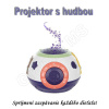 Nočná lampa s projektorom a hudbou 3v1 BABYSLEEP