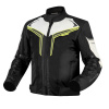Textilná bunda OZONE FLOW BLACK/GREY/FLUO YELLOW M