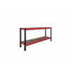 Trestles Nekonečný priemyselný regál 1400x2200x600, 2 police Farba: červená a čierna