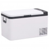 zahrada-XL Chladiaci box s rukoväťou čierno-biely 25 l PP a PE 51780