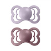 BIBS Supreme Dusky Lilac/Heather cumlík zo silikónu 2ks, veľkosť 2