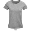 SOL's Collection Tričko Crusader Women, bio bavlna, krátký rukáv, dámské COT25358107705-grey melang 2XL Melír šedá