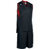 Joma Basketbalový set CAMPUS SET BASKET BLACK-RED SLEEVELESS Veľkosť: 4XS/3XS