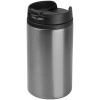 Kovový cestovný hrnček s viečkom, objem 250ml, strieborný