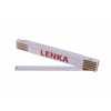Levior Meter skladací 2m LENKA (PROFI, biely, drevo)