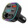 Multifunkčná nabíjačka do auta s FM TRANSMITEROM, BT 5.0, MP3 a 2xUSB TYP-C