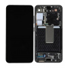 LCD display + dotyková doska + predný kryt pre Samsung Galaxy S23+ S916B, phantom black