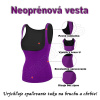 Neoprénová športová vesta na cvičenie/formovanie/chudnutie - ružová XXL