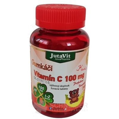 JutaVit Gumkáči Vitamín C 100 mg Kids tbl (gumenné medvedíky) 1x60 ks