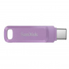 SanDisk Flash Disk 64GB Ultra Dual Drive Go, USB-C 3.2, Fialová SDDDC3-064G-G46L