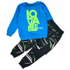 Teplaková súprava - Atabay Detské šaty veľkosti 140 modrá, viacnásobná zaťaženie (Tracksuit na Set Cotton Blue Titulles 140/146)