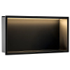 Rea VSTAVANÁ KÚPEĽŇOVÁ POLICA LED 30x60 black