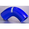 SAMCO Sport silikónové koleno 90° - odolné oleju a palivu, modrá farba, priemer 32 mm, dĺžka 102 mm, sila steny 4 mm, maximálna teplota 180°C