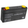 Pb akumulátor MULTIPOWER 6 V/1,2 Ah