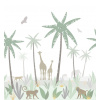 ESTAhome Fototapeta Jungle animals green, gray and brown