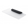 Nimco Nikau - Polička, dĺžka 20 cm, matné sklo/čierna mat NKC 30091B-20-90