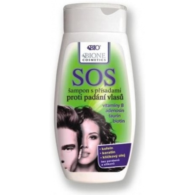 Bione cosmetics Šampón na vlasy SOS s prísadami proti vypadávaniu vlasov 260ml