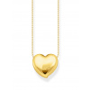 Thomas Sabo KE2276-413-39-L45V Bold - Gold-plated Necklace with Pendant in Heart Shape 40-45 cm Ladies