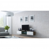 Cama Meble Tv stolík VIGO GLASS 180, latte mat/biely lesk