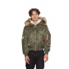 ALPHA INDUSTRIES BUNDA MA-1 Hooded Arctic Zelená M