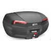 E46N Riviera kufor GIVI čierny (Monolock s vlastnou platňou), červené odrazky, objem 47 ltr.
