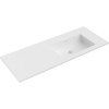 Mexen Otis vstavané umývadlo pravé 121 x 46,5 cm, biela matná - 25181201P