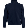 Fruit of the Loom F.O.L. | Premium Zip Neck Sweat Mikina s 1/4 zipsom_16.2032 Farba: deep navy, Veľkosť: XL
