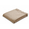 Prikrývka na posteľ - Biederlack Wool DeCet 170 x 130 cm béžová (100% béžová vlnená vlna 130x170 BIEDERLACK)