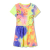 Dievčenské šaty - KUGO CS1063, dúhová tmavšia Farba: Mix farieb, Veľkosť: 122