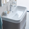 DURAVIT Happy D.2 umývadlo do nábytku s otvorom, s prepadom, 800 x 505 mm, biela, s povrchom WonderGliss, 23188000001