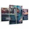 Obrázok 4 Čiastočne Retro Cars 3D efekt 80x60 (Obrázok 4 Čiastočne Retro Cars 3D efekt 80x60)