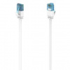 Kábel Hama sieťový (RJ45), Cat6, 5m, plochý (200685) biely