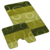 Bellatex SADA BANY 60x100 + 60x50 cm - s výkrojem - sada 60x100, 60x50 cm Elipsa zelená