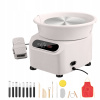 SucceBuy Hrnčiarske koleso biele 450 W Maximálna tonálna kapacita 5 kg