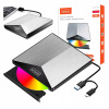 Externá mechanika Zenwire CD/DVD napaľovačka USB 3.0, hliníkové puzdro