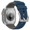 Silikónová modro-šedá spona pre Apple Watch Remienok 7 8 9 10 SE 42/44/45 mm