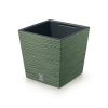 Prosperplast kvetináč Furu Square Low Zemitě zelená 24 cm