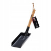 Lopatka na uhlie na gril s drevenou rúčkou, grilovacia lopatka 10 x 38 cm