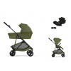 CYBEX Melio Carbon + Cot Travel Set Cloud G3 Plus i-Size moss green 2026