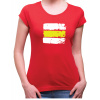 Fajntričko Turistické tričko - Žltá značka, Farba **červená**, Strih/ Variant Dámsky