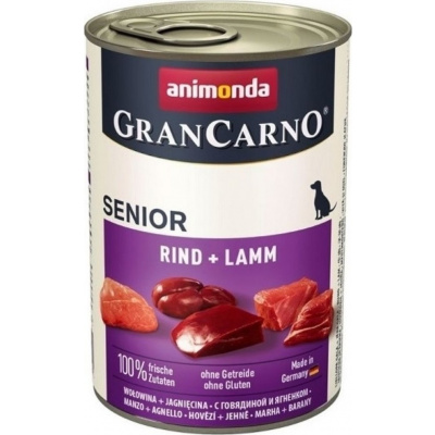 Animonda GranCarno Senior konzerva pro psy hovězí+jehně 400g