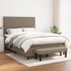 Box spring postel s matrací taupe 140x190 cm textil 3136433