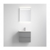 BATH DELUXE | Kúpeľňová skrinka s umývadlom VIGO + LED zrkadlo LED/10W/230V IP44 sivá | BT0113